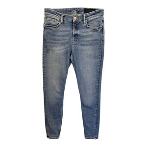 AllSaints Jeans Womens 30 Blue Grace Ankle Zip Mid Rise Ankle Skinny Urban Y2K